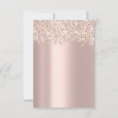 Invitation Spark Parties scintillant Confett Rose Gold Bridal (Dos)