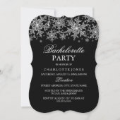 Invitation Sparkel Crystal Snowflake Bachelorette Party (Devant)