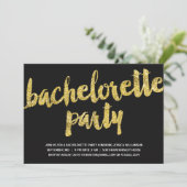 Invitation Sparkings en or| Parties scintillant Look Bachelor (Debout devant)