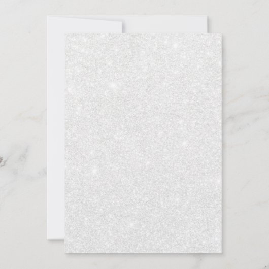 Invitation Sparkle Silver Nuestra Boda Bilingue (Dos)