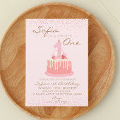 Invitation Sparkle Sweet Un 1er anniversaire fête