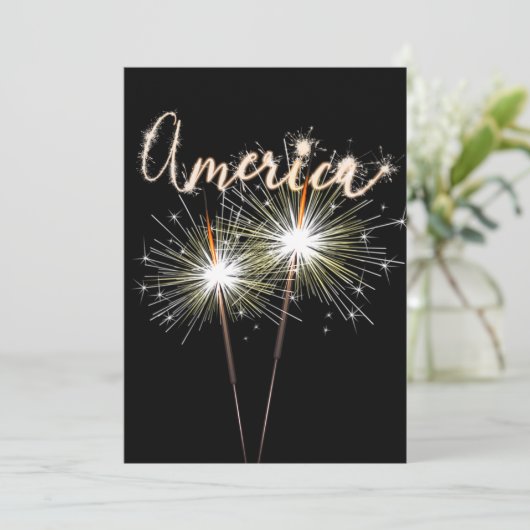 Invitation Sparkler 4 juillet (Debout devant)
