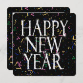 Invitation Sparkling New Years (Devant / Derrière)