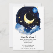 Invitation Sparkling Sky Boy Baby shower Céleste Dreams (Devant)