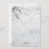 Invitation Sparkling Snow Christmas Company Open House Invita (Dos)