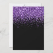 Invitation Sparkly Royal Purple Parties scintillant Noir Numé (Dos)