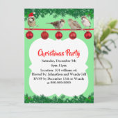 Invitation Sparrow de Noël personnalisé (Debout devant)