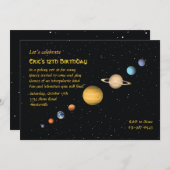 Invitation spatiale (Devant / Derrière)