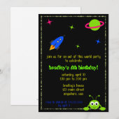 Invitation spatiale (Devant / Derrière)