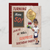 Invitation Special Big 50 Anniversaire (Devant / Derrière)