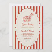 Invitation Special Delivery Pizza Party Baby Shower (Devant)