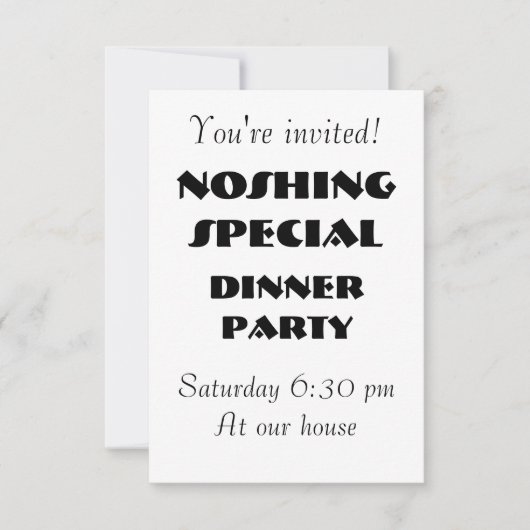 INVITATION SPÉCIAL NOSHING - Personnalisable (Devant)