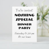 INVITATION SPÉCIAL NOSHING - Personnalisable (Debout devant)