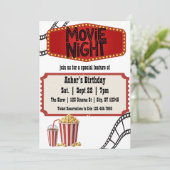 Invitation Spécial soirée cinéma anniversaire (Debout devant)