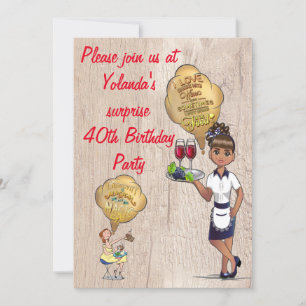 Invitation Special Surprise 40th Birthday Party