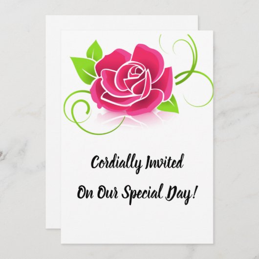 Invitation spéciale (Devant / Derrière)