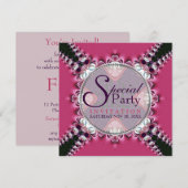 Invitation spéciale à la fête de la princesse diva (Devant / Derrière)
