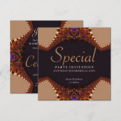 Invitation spéciale EarthTribe pour une occasion s (Devant / Derrière)