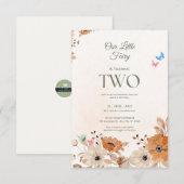 Invitation spéciale pour le 2e anniversaire avec a (Devant / Derrière)