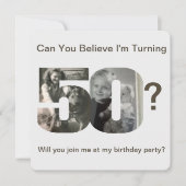 Invitation spéciale pour une fête d'anniversaire d (Devant)