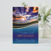 Invitation spéciale pour une fête de nouveaux débu (Debout devant)