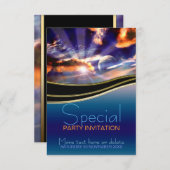 Invitation spéciale pour une fête de nouveaux débu (Devant / Derrière)