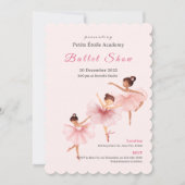 Invitation Spectacle de danse d'enfants de l'école de ballet (Devant)