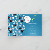 Invitation Spectacle de Fille Magicienne Fête d'Anniversaire (Intérieur)