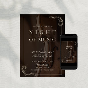 Invitation Spectacle de Musique Élégant et Raffiné
