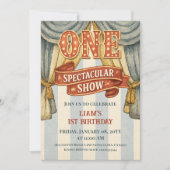 Invitation Spectacle Exceptionnel du Cirque Vintage pour Garç (Devant)