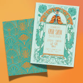 Invitation Spectacle final de mariée Art Déco Showgirl Bachel