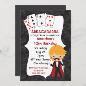 Invitation Spectacle magique (Devant / Derrière)