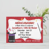 Invitation Spectacle magique d'Abracadabra (Debout devant)