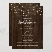 Invitation Spectacle nuptial rustique Farmhouse (Devant / Derrière)