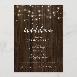 Invitation Spectacle nuptial rustique Farmhouse