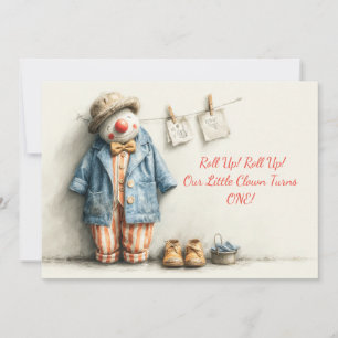 Invitation Spectacle pour le 1er anniversaire de Petit Clown