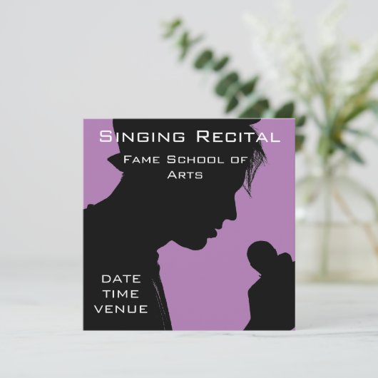 Invitation Spectacle vocal rétro (Debout devant)