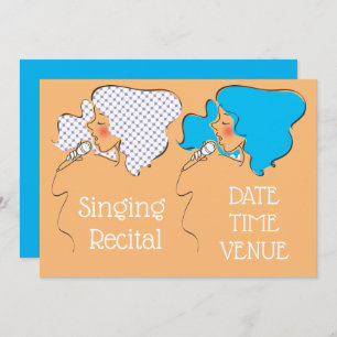 Invitation Spectacle vocal rétro