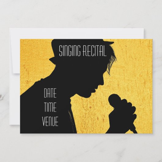 Invitation Spectacle vocal rétro en chant (Devant)