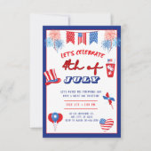 Invitation Spectaculaire fête de l'Indépendance du 4 juillet  (Devant)