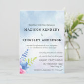 Invitation Spectaculaire Mariage Floral Vows Aimer Vivre (Debout devant)