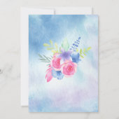 Invitation Spectaculaire Mariage Floral Vows Aimer Vivre (Dos)