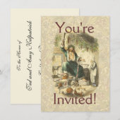 Invitation Spectre de Noël Présent Scrooge (Devant / Derrière)