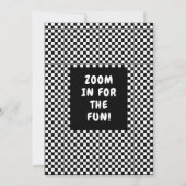 Invitation Speed Racing fête d'anniversaire (Dos)