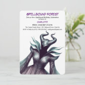 Invitation Spellbound Forest – Dark Fairy Birthday Party  (Debout devant)