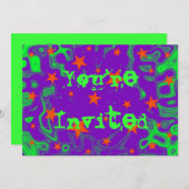 Invitation Spellbound violet 'You are Invited' (Devant / Derrière)