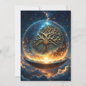 Invitation Sphère de Vie – L'Arbre du Monde Doré. (Dos)