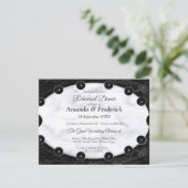 Invitation Sphères opulentes en marbre blanc et noir (Debout devant)