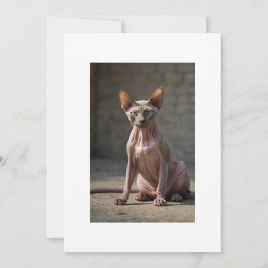 Invitation sphinx cat (Devant)