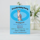 Invitation Sphynx cat (Debout devant)
